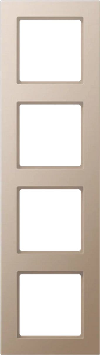 Jung Frame 4-voudig, A CREATION, duroplast gelakt, champagne, verticale en horizontale montage AC 584 CH