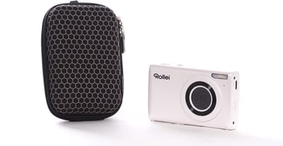 Rollei Compactline Mini Wit - 18x Digitale zoom - 4K Video + 32GB geheugenkaart - + Tas
