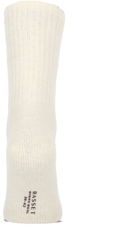 Basset Comfort - Merino Wol Sokken - Warme Sokken - Maat 39/42 - Off White