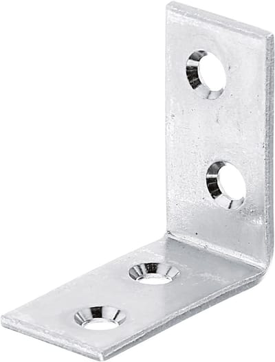 Set van 40 Hoekijzers 40x40x20mm - Geel Verzinkt voor Houtverbindingen