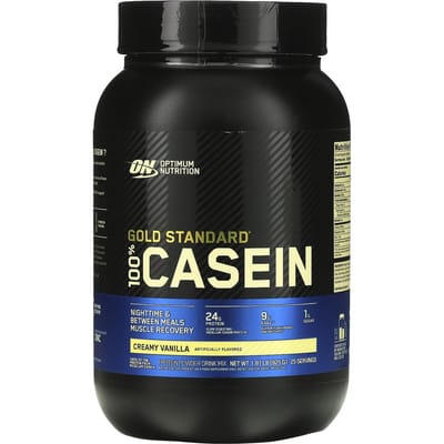 Optimum Nutrition, Gold Standard 100% Caséine, Vanille Crémeuse, 2 lbs (909 g)