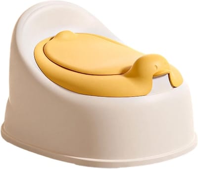 Kinderpotje - Zindelijkheidstrainer - Zindelijkheidstraining Thuis - Spatvrij Ontwerp - 34 cm - Geel