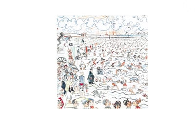 Brillendoekje Microfiber – James Ensor Baden van Oostende 15x15 cm – museumwebshop.com