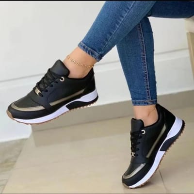 Dames Sportschoen Platform Lichtgewicht Vetersluiting Casual Comfortabel Enkele Schoen Dames Buiten Anti-Slip Ronde Neus Wandelschoenen 43 gray