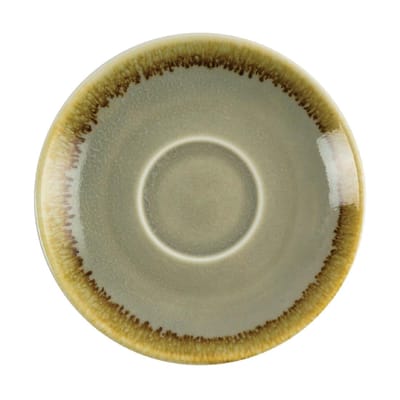 Olympia Kiln Espressoschotel Mosgroen Ø11,5cm ( Set van 6 ) - Schoteltjes voor kopjes van 85ml