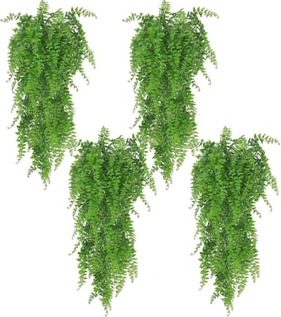Kunstmatige Ophangende Planten Fern Vine - Nep Ivyleaves Decoratie voor Binnen & Buiten, Faux Bladgroen Decor voor Woonkamer, Keuken, Balkon, Tuin, Slaapkamer, Boerderij Aesthetiek