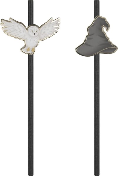 PARTYPRO - 10 tovenaarsleerling rietjes 20 cm