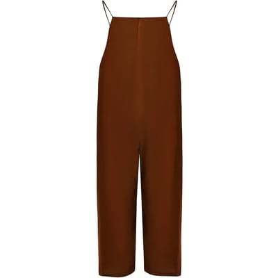 Minimalistische Lijnenmix Met Dunne Bandjes Dames Jumpsuit Mat Fashion