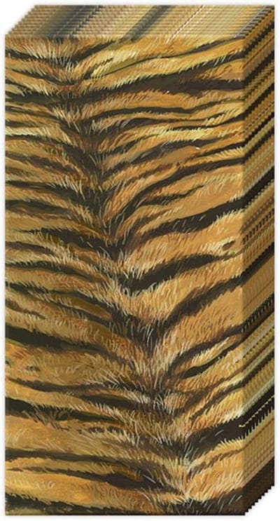 Zakdoeken Tiger print - IHR - 21x21 cm