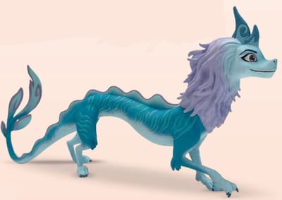 Bullyland Disney speelfiguur draak Sisu blauw 23 cm speelgoed.