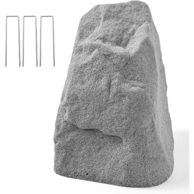 VEVOR Cover Rock, kunstmatige stenen afdekking voor buitengebruik, realistisch uiterlijk en naadloos ontwerp, lichtgewicht en weerbestendige kunstmatige rots voor tuin- en erfdecoratie, grijs, maat M