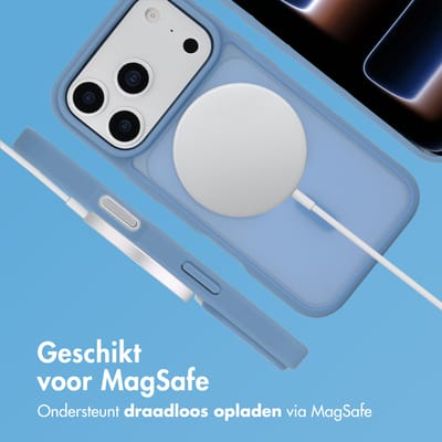 imoshion Hoesje - Geschikt voor iPhone 17 Pro - Color Guard Backcover geschikt voor MagSafe - Lichtblauw
