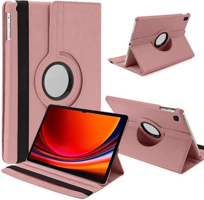 Draaibaar Hoesje - Rotation Tabletcase - Multi stand Case Geschikt voor: Samsung Galaxy Tab A9 8.7 inch 2023 (Model: SM-X110 / SM-X115 / SM-X117) Rosegoud