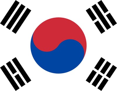 Vlag Zuid-Korea 300x450cm