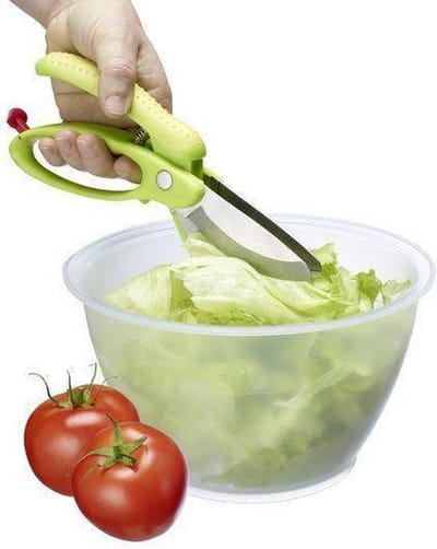 Westmark - saladeschaar - 22,5cm - lime - roestvrijstaal - 8 stuks