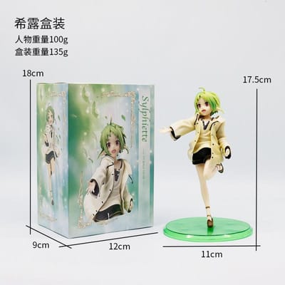 Figurine d'Action 17cm Eris Boreas Greyrat Figurine Mushoku Tensei Réincarnation Sans Emploi Figurine Fille Anime Modèle Sylphiette Poupée Jouet