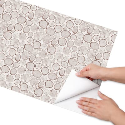 Coloray Meubel Wrap Folie - Bruin Meubelfolie - 50x100 cm - Wrapfolie Keuken Boomschors - Decoratiefolie - Rustiek Meubelfolie - Meubel Wrap Folie - Woonkamer decoratie - Natuur