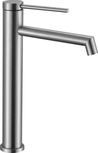 Rea Foss Brush Steel High - Wastafelkraan - Chroom