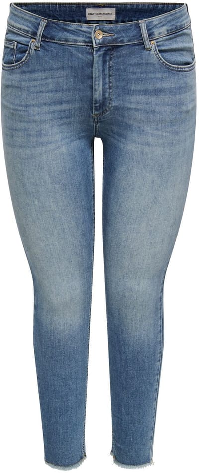 ONLY Carmakoma Skinny fit jeans CARWILLY Mid waist Skinny fit Enkel lengte Jeans