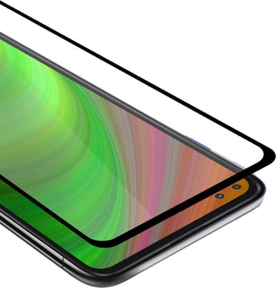 Cadorabo Screenprotector geschikt voor Motorola MOTO G 5G PLUS Volledig scherm pantserfolie Beschermfolie in TRANSPARANT met ZWART - Gehard (Tempered) display beschermglas in 9H hardheid met 3D Touch