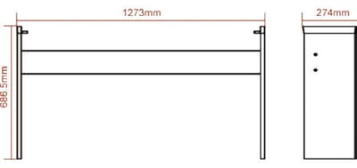 Onderstel voor piano - Fazley FSP-ST1-W voor FSP-200-W - Wit
