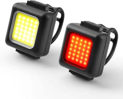 Fietskoplamp COB Werklamp Fietslamp Oplaadbare zaklamp Noodverlichting Fietskoplamp Achterlicht LED Fietskoplamp voor vissen, kamperen en wandelen (Witte koplamp en rode achterlicht)