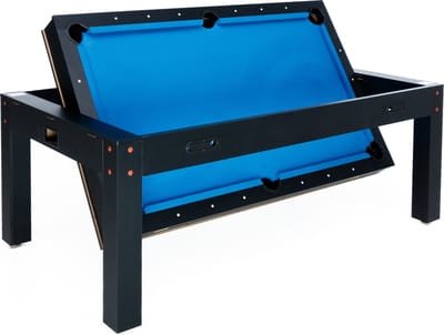 Strength Biljarttafel - Airhockey - Pingpong - Eettafel - 4in1 Tafel - 7ft - Zwart Design