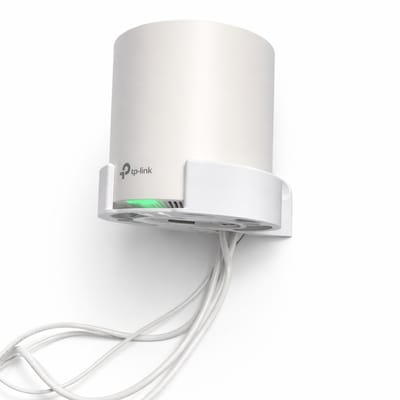 Muurbeugel Geschikt voor TP-Link Deco X10 / X20 / X50 / X55 / X60 – Wandhouder voor Mesh WiFi Router – Ruimtebesparende Router Houder – Strakke Kabeloplossing – Universele 110 mm Deco Stand