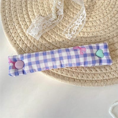 1 pièce Organisateur de Câble Mignon Motif Adorable Enrouleur de Cordon 5 Couleurs Support en Tissu pour Câble de Chargeur | Clips Réutilisables pour Écouteurs/Câbles de Données violet