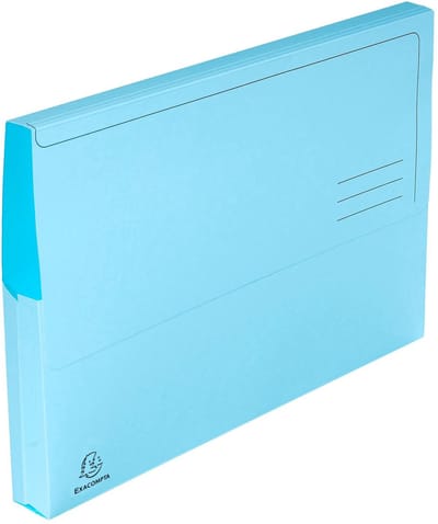 Exacompta 3x SUPER Pak van 50 pocketmappen 210gm2 - 24,5x32,5cm A4 - Lichtblauw - 46772E