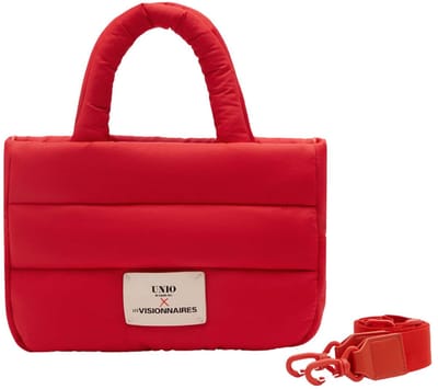 Unio Hamburg x Les Visionnaires handtas schoudertas Puffy Unio Cortina Cherry rood