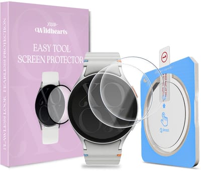 xoxo Wildhearts screenprotector geschikt voor Samsung Galaxy Watch 7 - 40mm - Gehard glas - Beschermglas - Duopack - Glasplaatje - Eenvoudig te installeren met one-click tool - 2 stuks