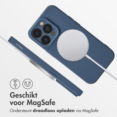 imoshion Hoesje - Geschikt voor Apple iPhone 14 Pro - Color Backcover geschikt voor MagSafe - Donkerblauw