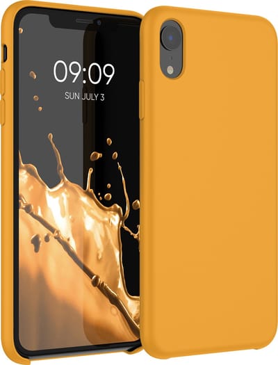 kwmobile telefoonhoesje geschikt voor Apple iPhone XR - Hoesje met siliconen coating - Smartphone case in mango