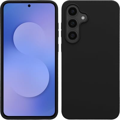 Hoesje geschikt voor Samsung Galaxy S25 FE hoesje Siliconen cover Zwart backcover