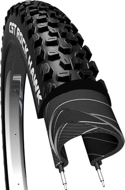 Cst Rock Hawk 60 Tpi Ready Tubeless 29´´ X 2.25 Mtb-band Zwart 29´´ x 2.25