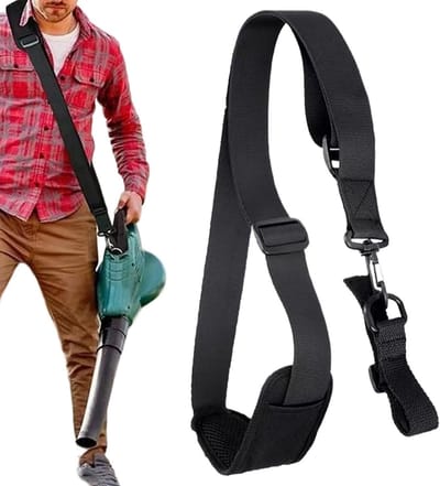 Trimmer Schouderband - Draagband Grasmaaier - Tuinonderhoud - Verstelbare Padded Band - 80-128 cm - Zwart