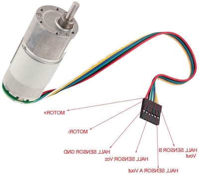 Hoogwaardige DC 12/24V 10-1500RPM Hoge Snelheid Reductiemotor met Encoder en Excentrische Uitgangsas 37mm Diameter voor Efficiënte Aandrijving