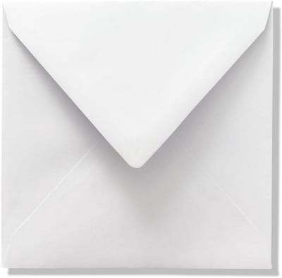 1000 Witte Vierkante Enveloppen 14x14 cm FSC Gecertificeerd Papier