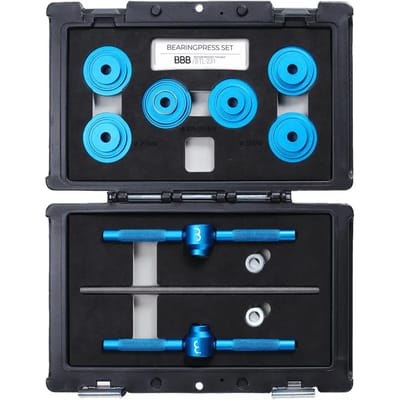 BBB Cycling BearingPress Set Toolbox – Lager Pers Set Fiets – 22/24/29/30mm Bracket Standaarden – Zwart – BTL-231
