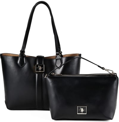 U.S. POLO ASSN. schoudertas Margaret Shopping Bag Black zwart