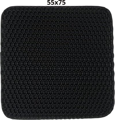 Bovista Kattenbak Mat - Katten Mat - Grit Opvanger - Schoonloopmat Kattenbak - Kattenbak Uitloopmat - Kattenbak Matje - Cat Litter Mat - Zwart - 55x75cm