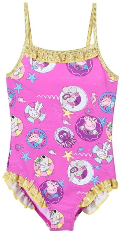 Peppa Pig Badpak Meisjes – Roze – Ruffle Details – Maat 98 – Officiële licentie