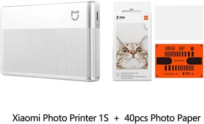 Trexxo - printer - Xiaomi - Bluetooth - draagbare fotoprinter - thermische printer - Multifunctionele zakprinter - 40 stuks papier
