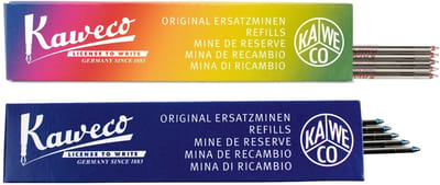 Kaweco - Balpenvullingen - 2 doosjes - Refill D1 MEDIUM - Blue and Red 1.0 M, 5 pcs in box