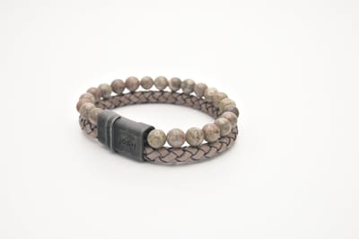 Josh-9286-Armband-Taupe-Heren-20,5cm