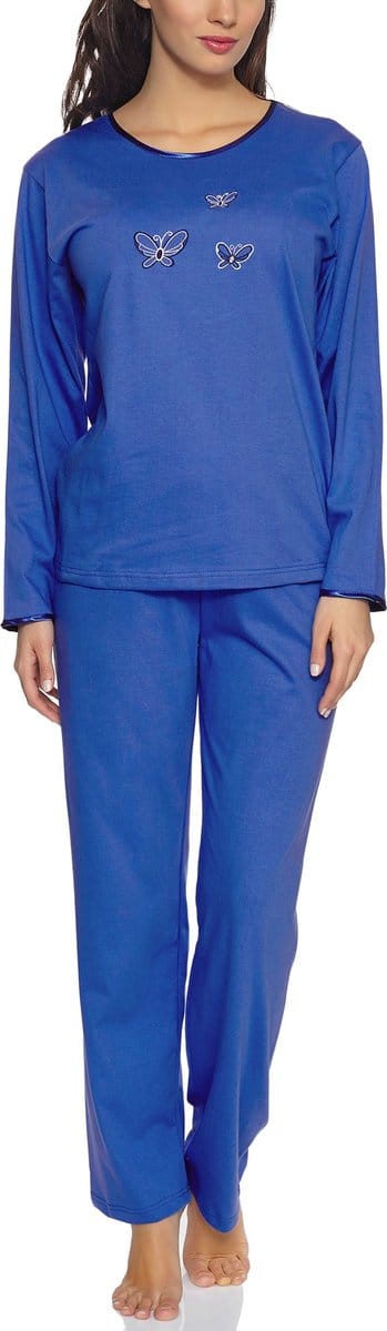 Merry Style Dames Pyjama - Lange mouwen - Lange broek - Katoen - MS-DR-Malwa-PJ - Korenbloem (Lange mouwen) - L