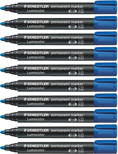 Permanente Stift XL Blauw - Vlekbestendig & Sneldrogend - 2 mm Punt