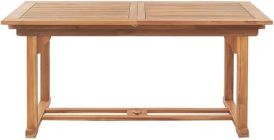 JAVA - Tuintafel - Lichtbruin - 90 x 160/220 cm - Acaciahout