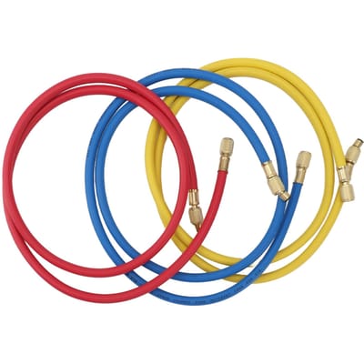 3pcs Tuyau de charge de réfrigérant 150cm Tuyau de charge de climatiseur 1/4in Convient pour R12 R22 R502